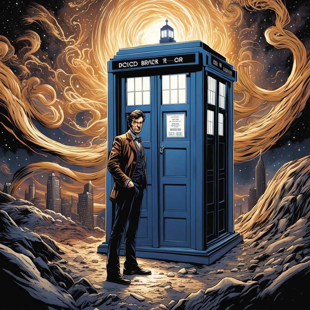 Doctor Who Comic Book Art by Brooks and Mumford