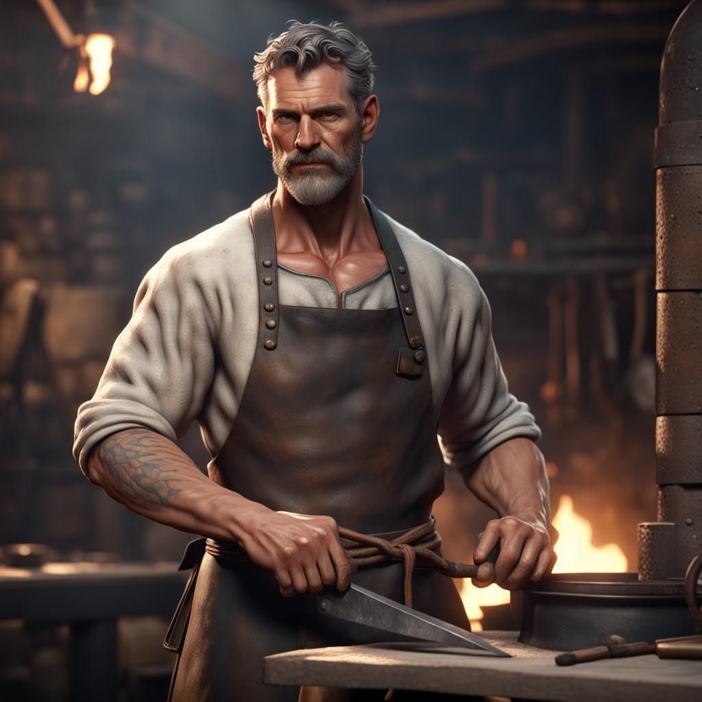 Blacksmith dad