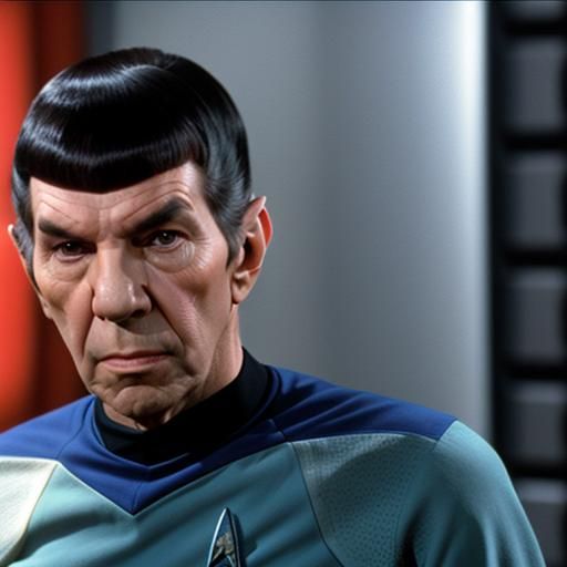 Spock Portrait Generated by AI