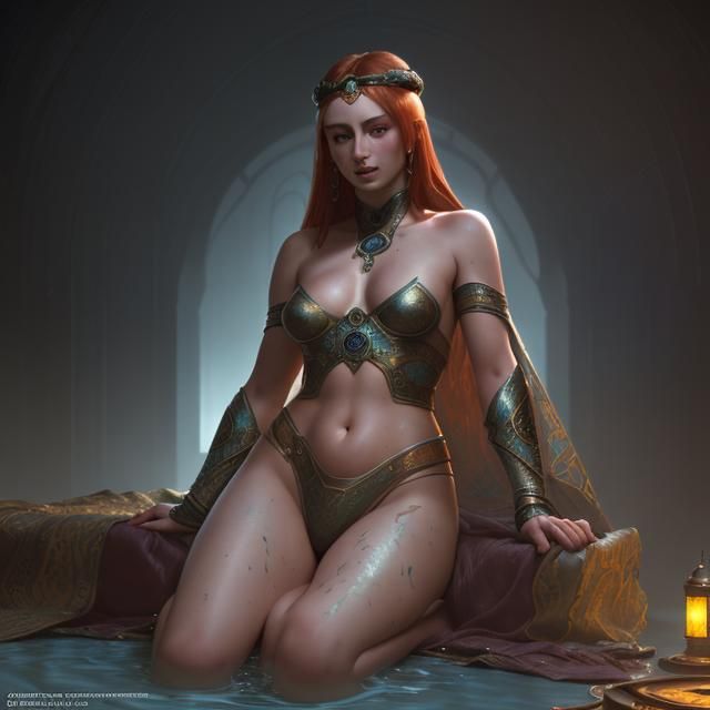 Detailed Portrait of a Woman in Digital Art Style