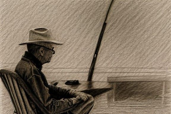 Norman Rockwell Style Pencil Sketch