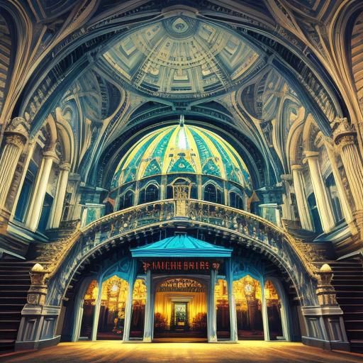 Surreal Psychedelic Glamour in Vibrant 3D