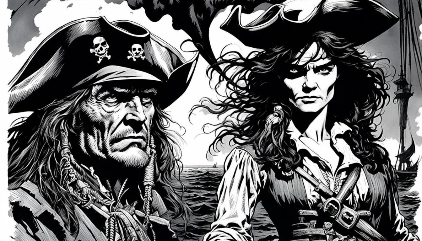 Katie Holmes, a pirate captain