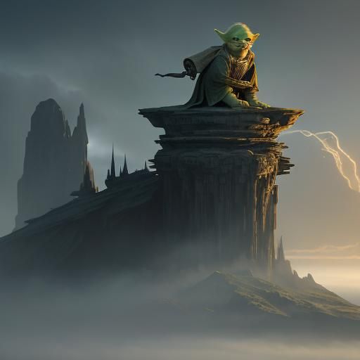Yoda from Star Wars: Digital Matte Painting