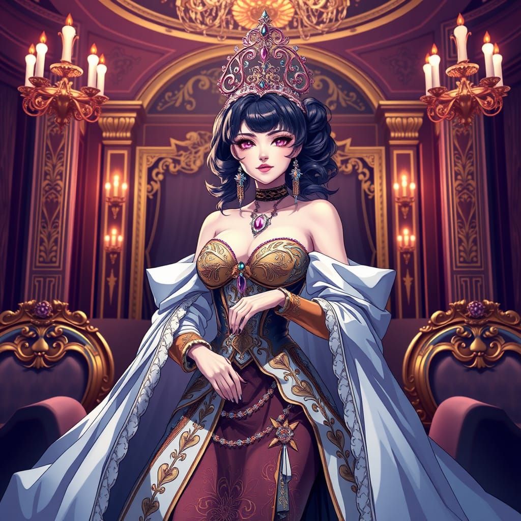 Glam Princess Reigns in Opulent Splendor