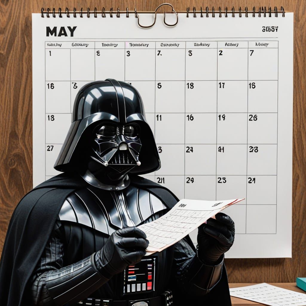 Darth Vader Contemplates May the Fourth