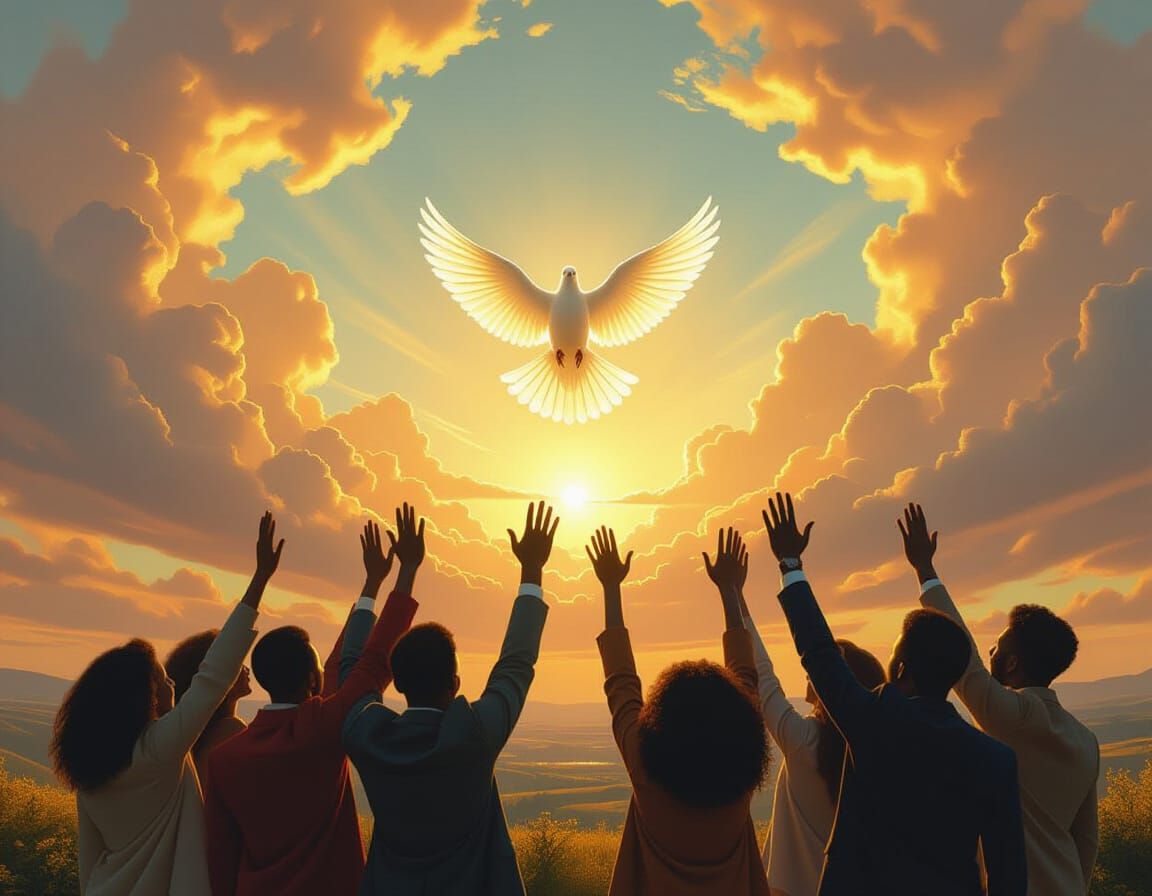 Epic Cinematic Peace Painting: Unity and Hope