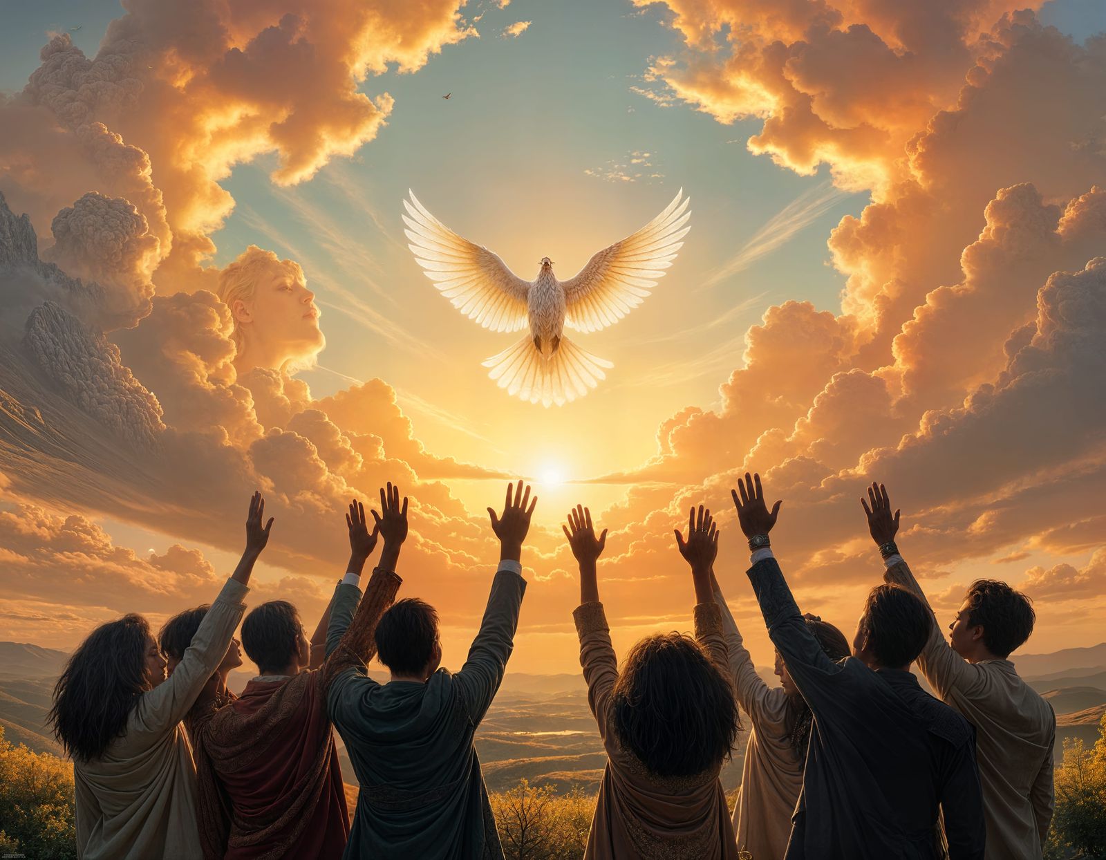 Epic Digital Matte Painting of Peace and Hope