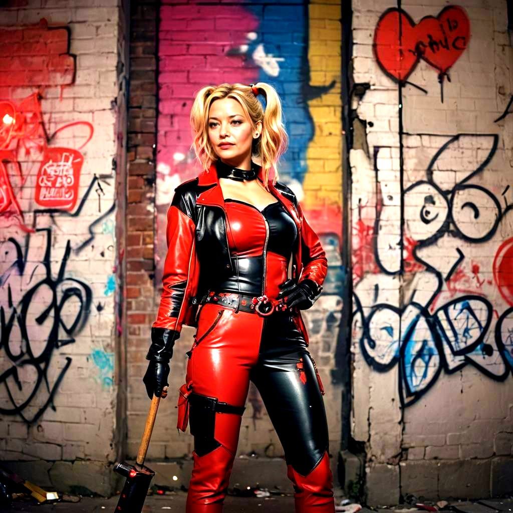 Virginie Efira as Harley Quinn: Digital Art