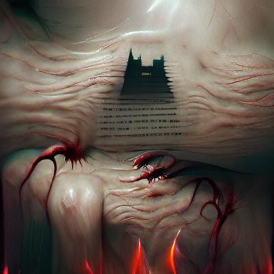 Sinister Goosebumps Cover in Dark Fantasy Style