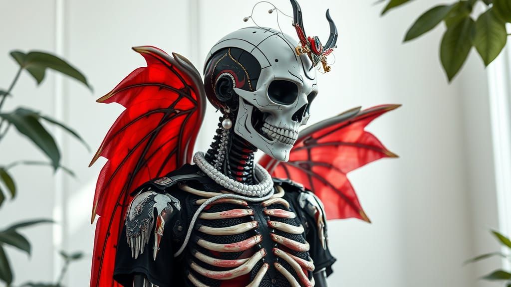 Death Angel Cyborg with Art Nouveau Details