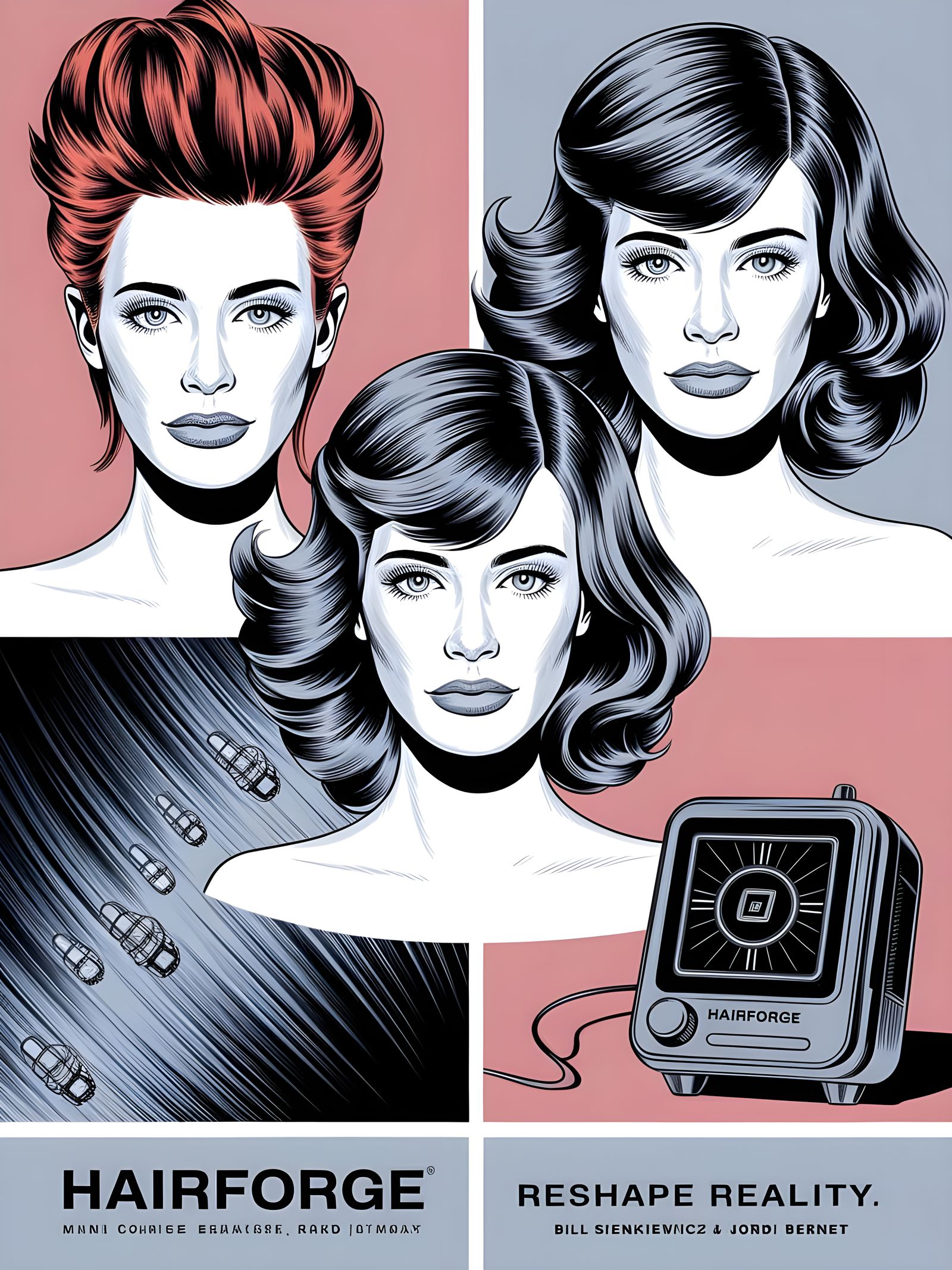 HairForge: nanobot hair styler