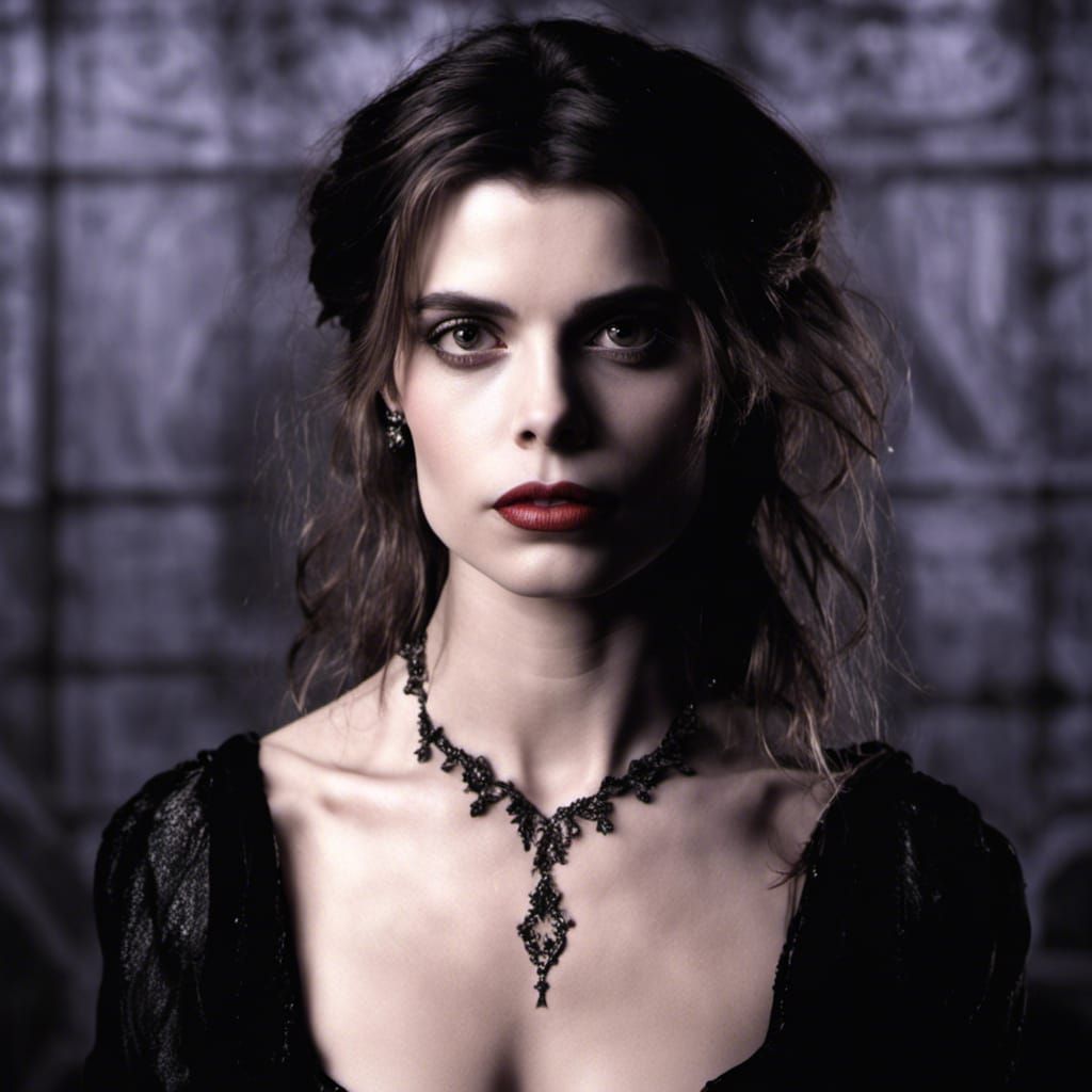 Gothic Punk Vampire: Photorealistic Cinematic Portrait