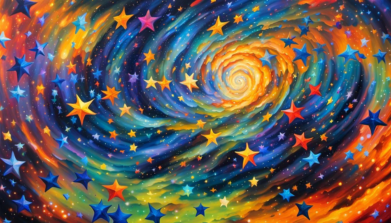 Whirlpool of Cosmic Beauty in Deep Space