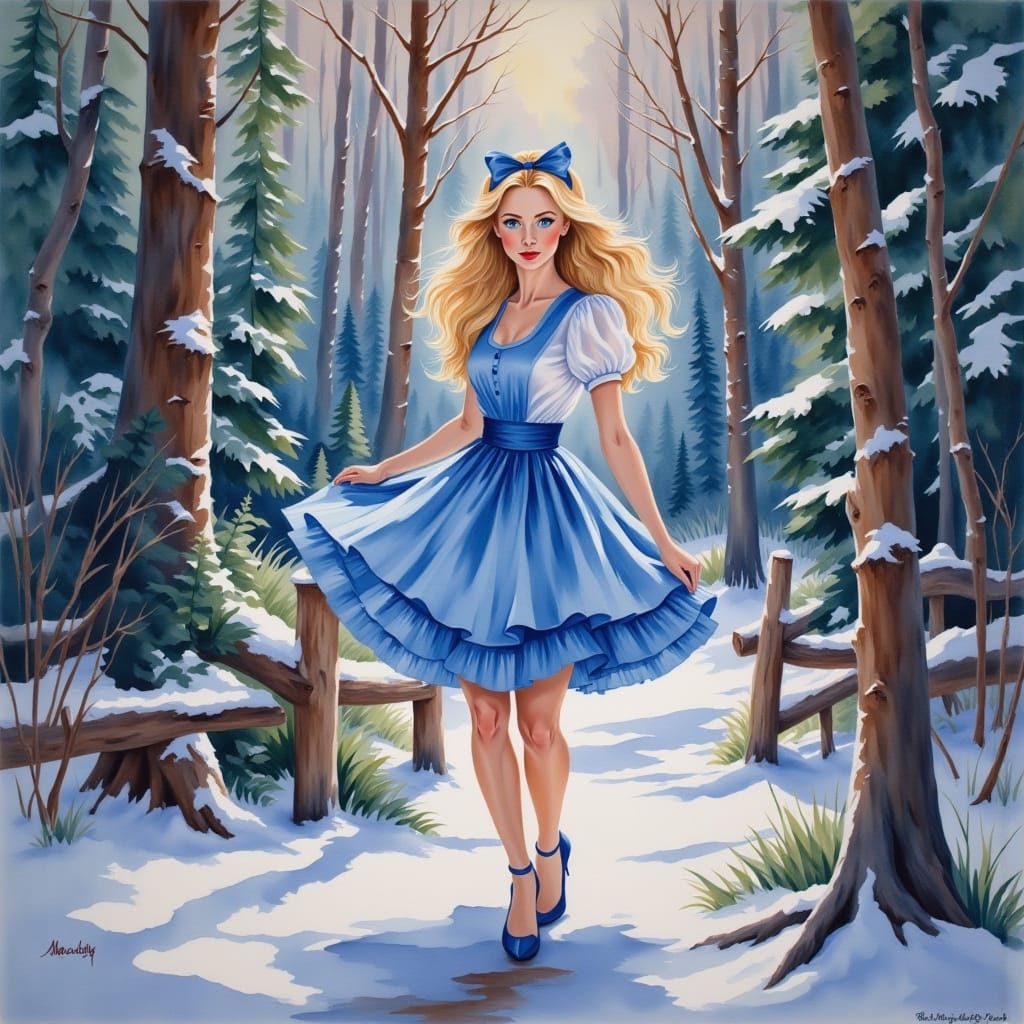 Winter Wonderland: The Enchanting Tale of Alice's Snowy Adve...