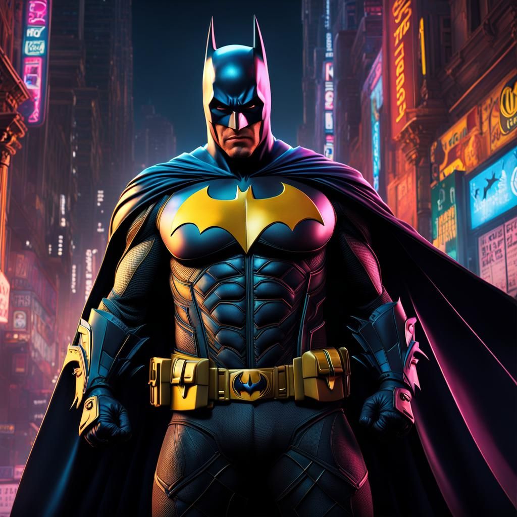 Batman as Rapper: Detailed Matte Painting