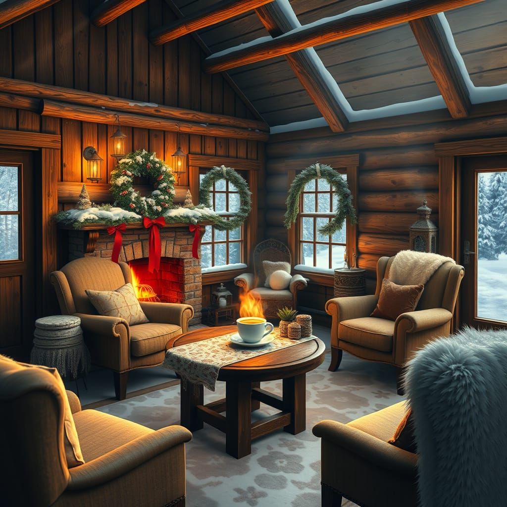 Cozy North Pole Winter Wonderland Home