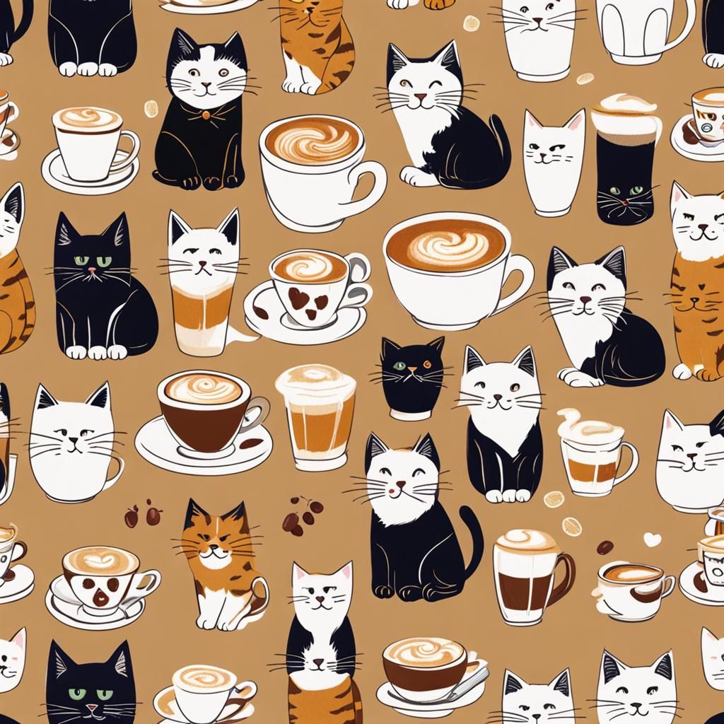 Latte Art: Adorable Cat Design