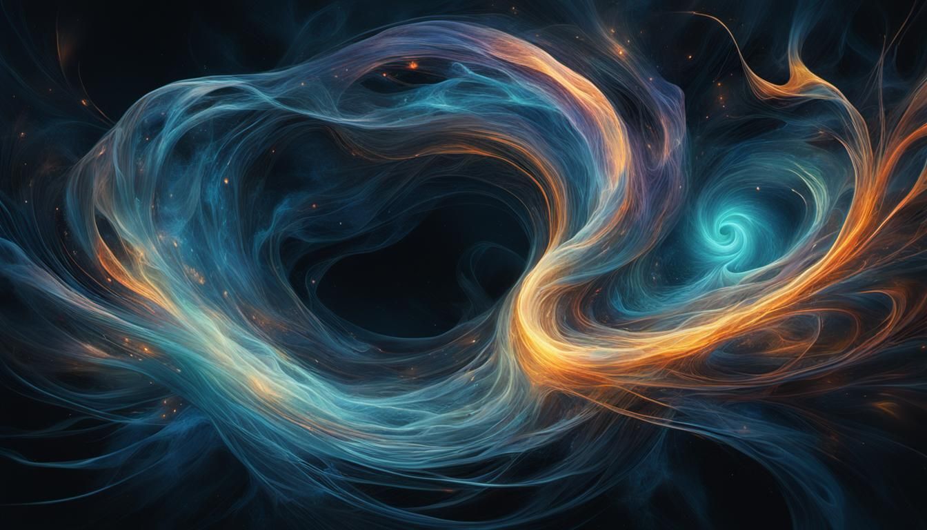 Ethereal Figure Weaving Dreams in Surreal Expressionism