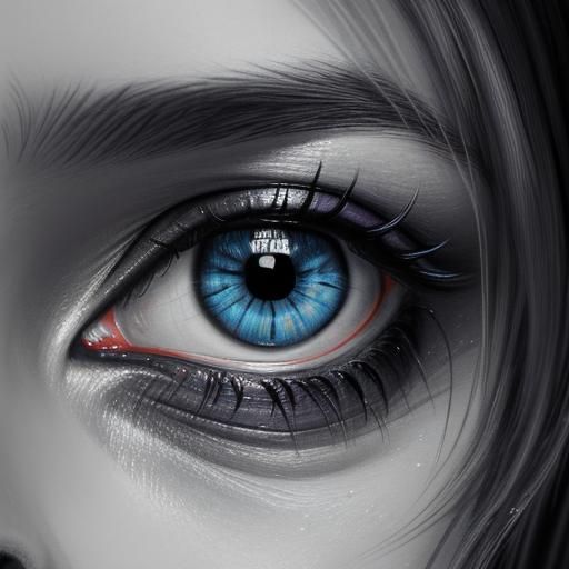 Hyperdetailed Charcoal Portrait of Billie Eilish