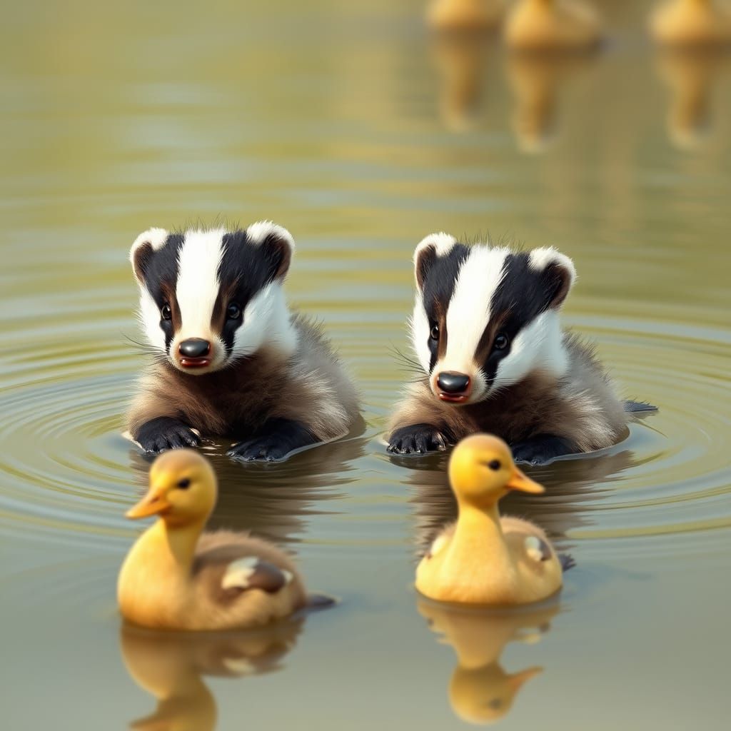 Stealthy Baby Badgers in Disguise