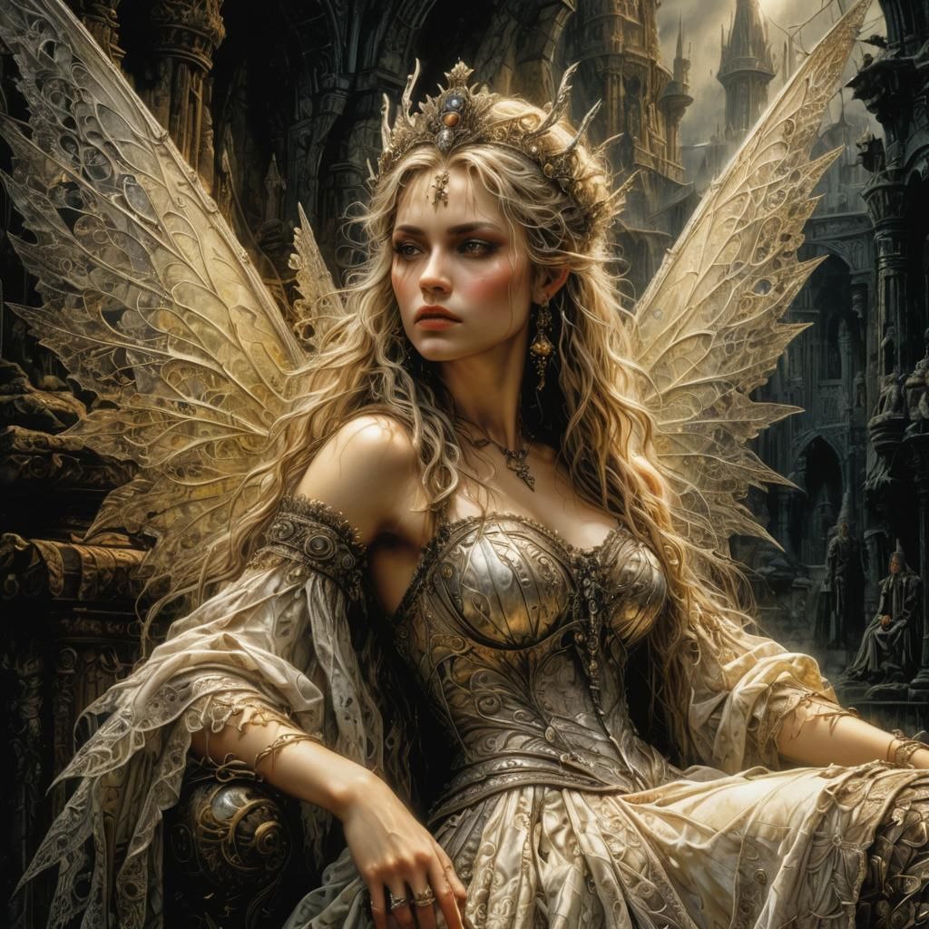 Mad Fairy Queen: Detailed Fantasy Art