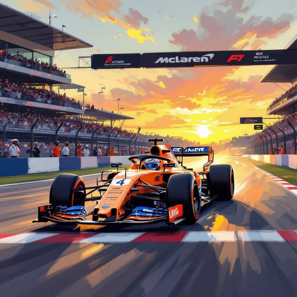 McLaren F1 Car Wins Australian Grand Prix in Vibrant Sports ...