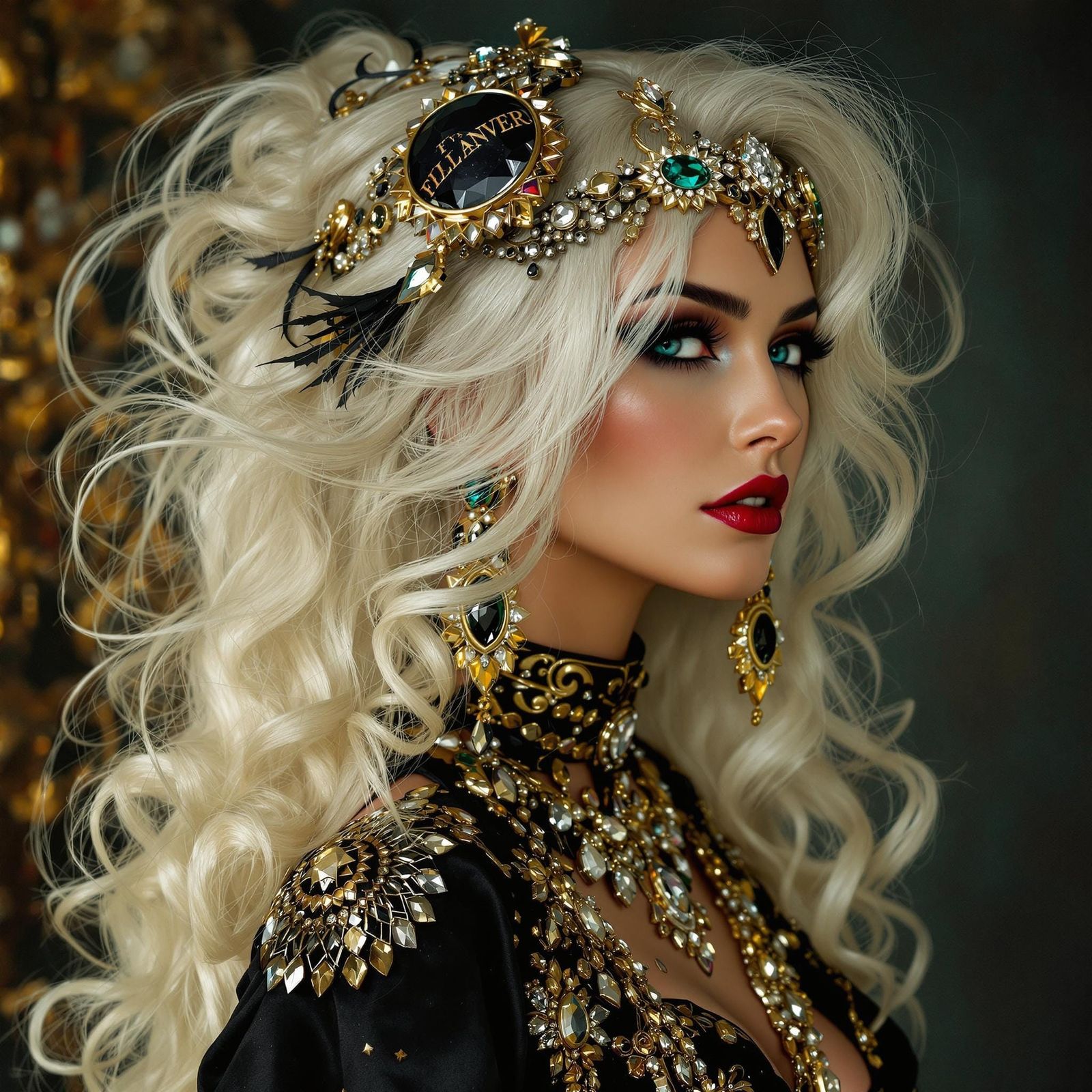 Gypsy Bohemian Gothic woman with a