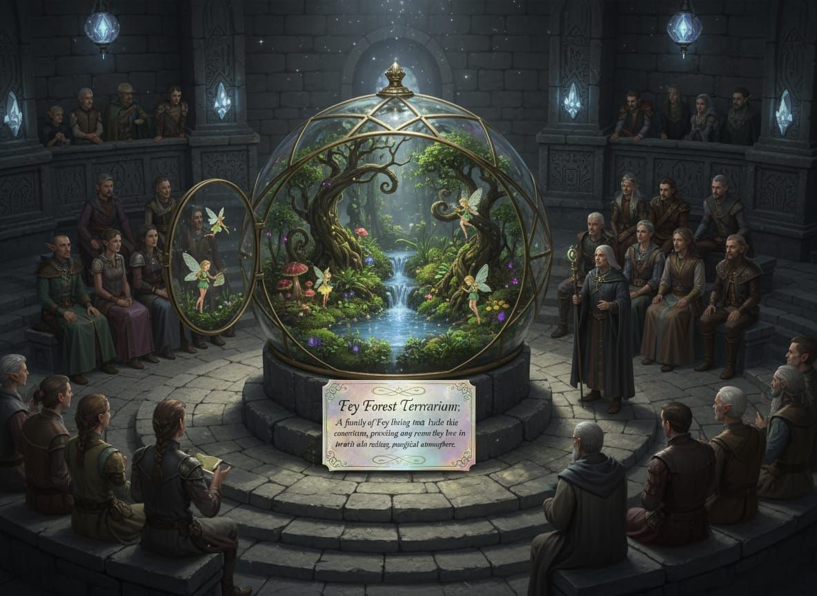 Magical Fey Forest Terrarium at Auction