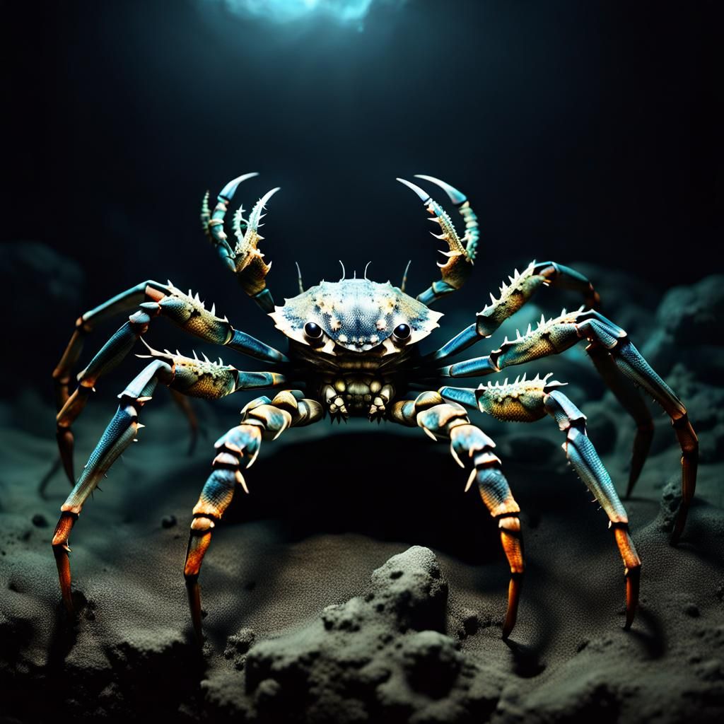 Macabre Bio Art: Hybrid Spider Crab Monster