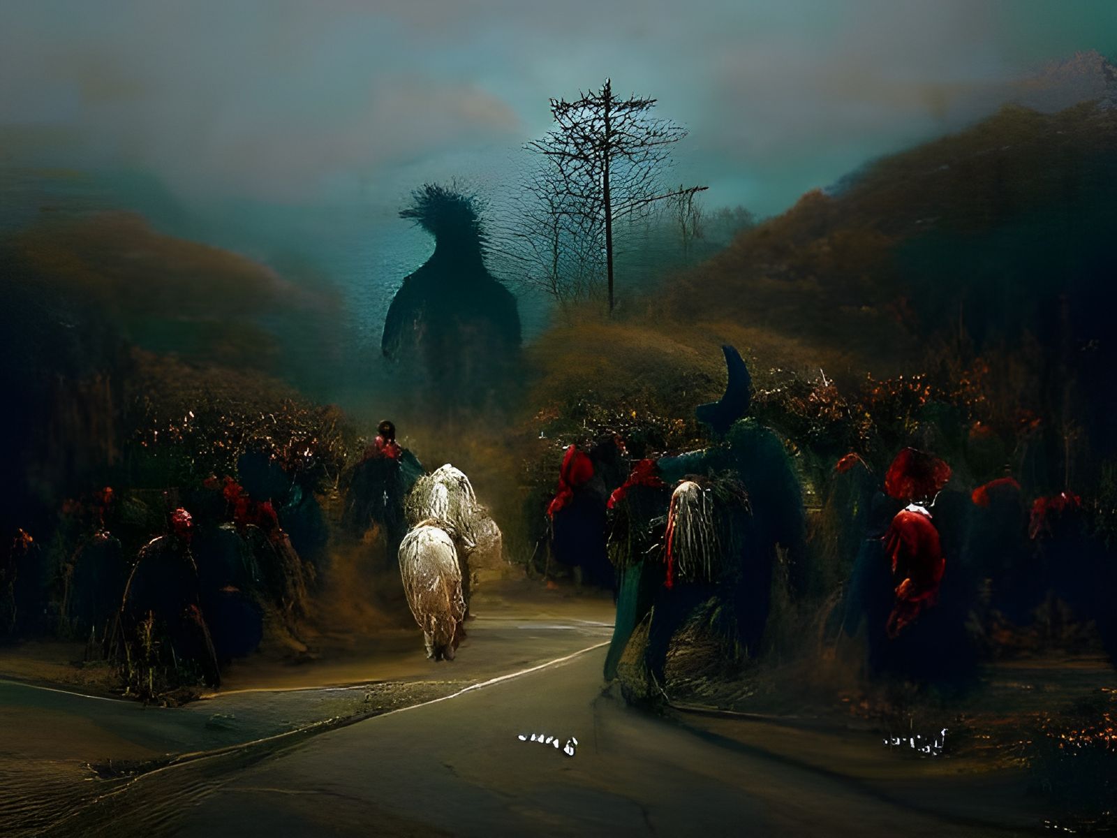 Sinister Mob Chases Prisoner in Rural Town