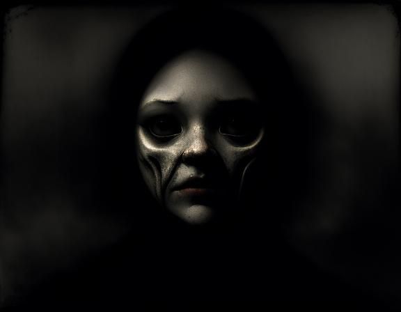 Mysterious Portrait in Dreamlike Dark Academia Style