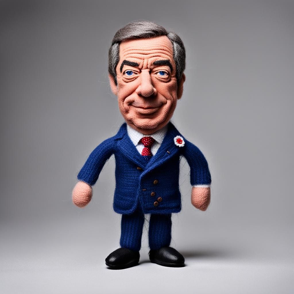 Woolen Doll of Nigel Farage