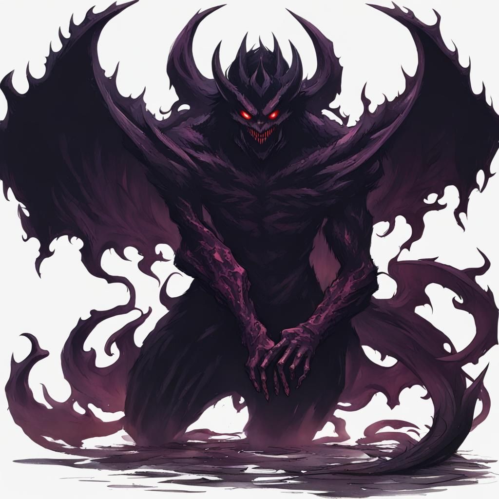 Ominous Shadow Demon Illustration