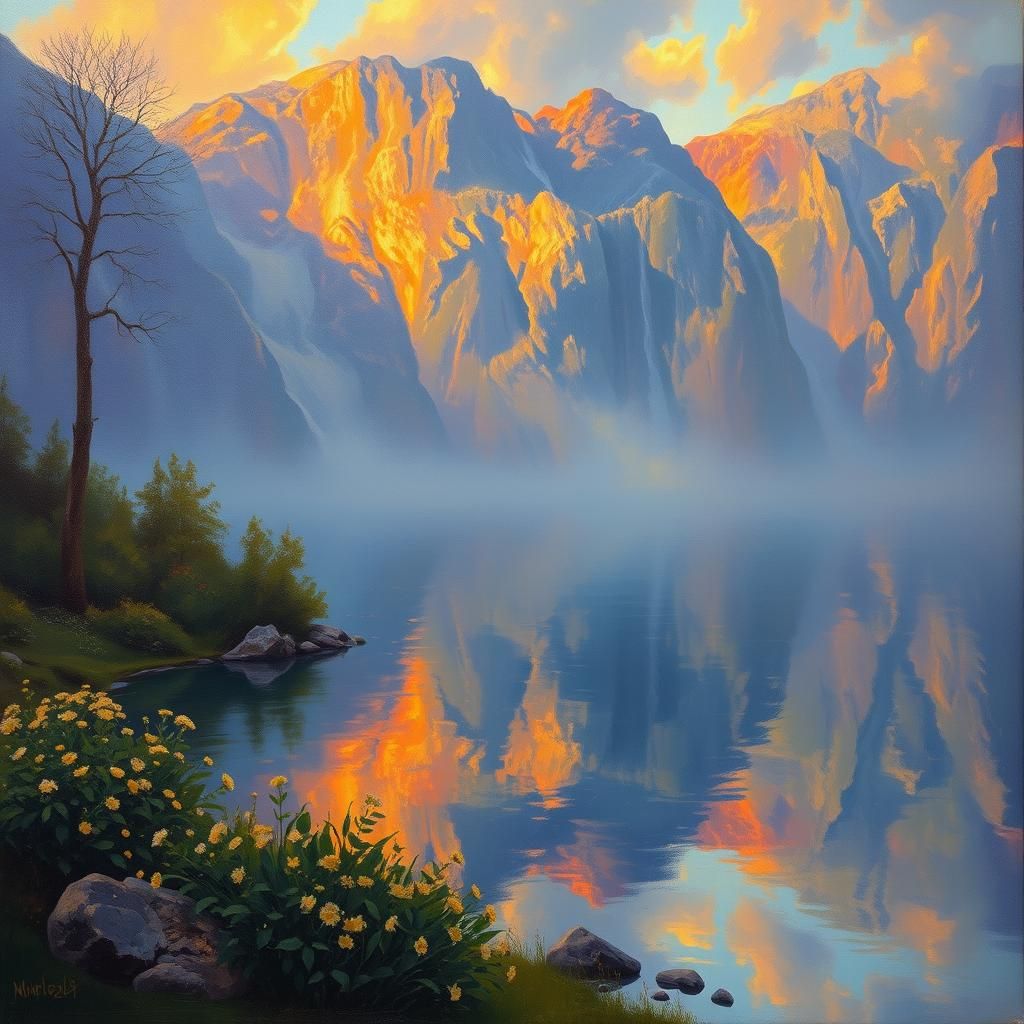 Golden Hour Impressionism: A Cinematic Oil Painting