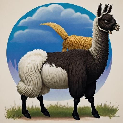 Llama with Pickle Feet