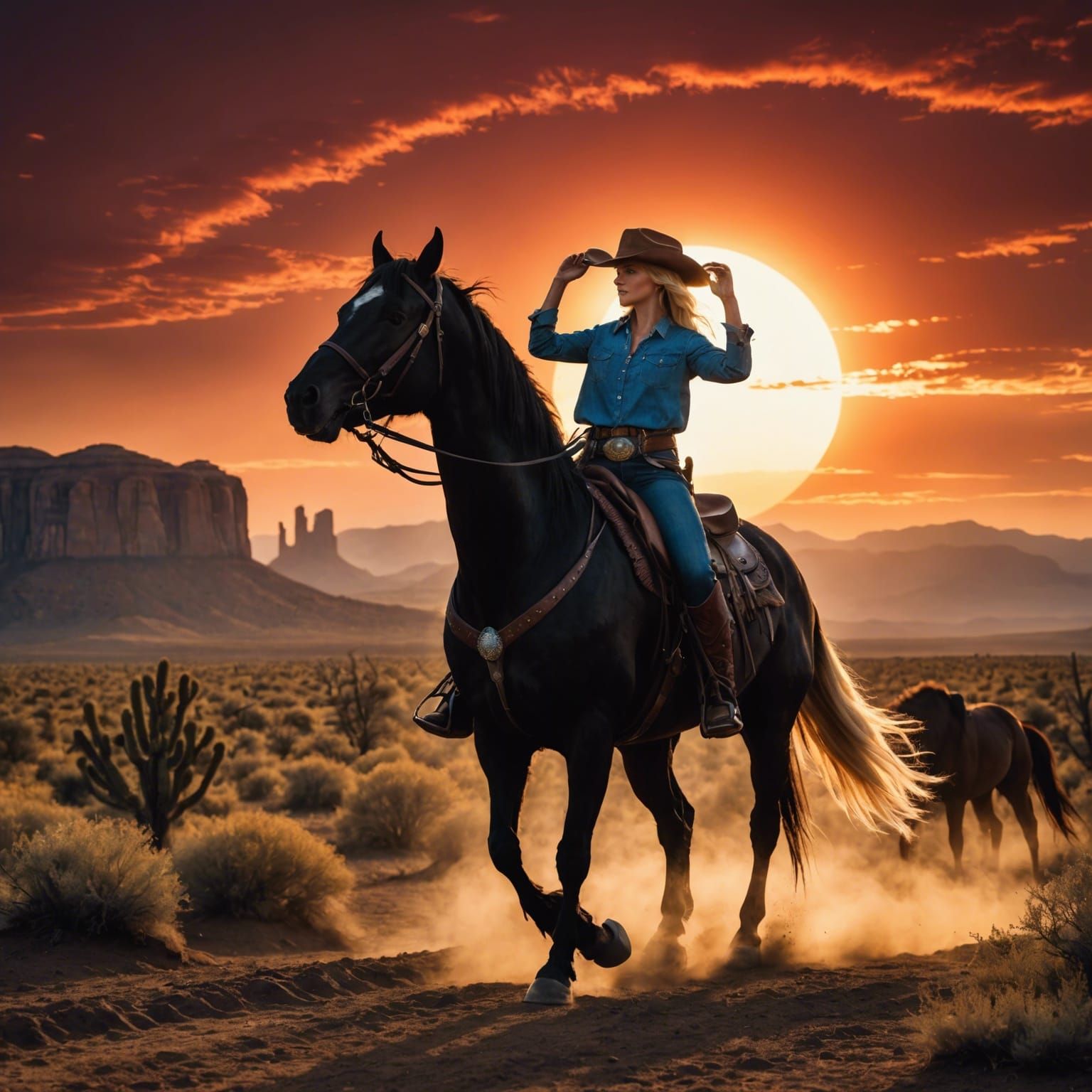 Cowboy woman