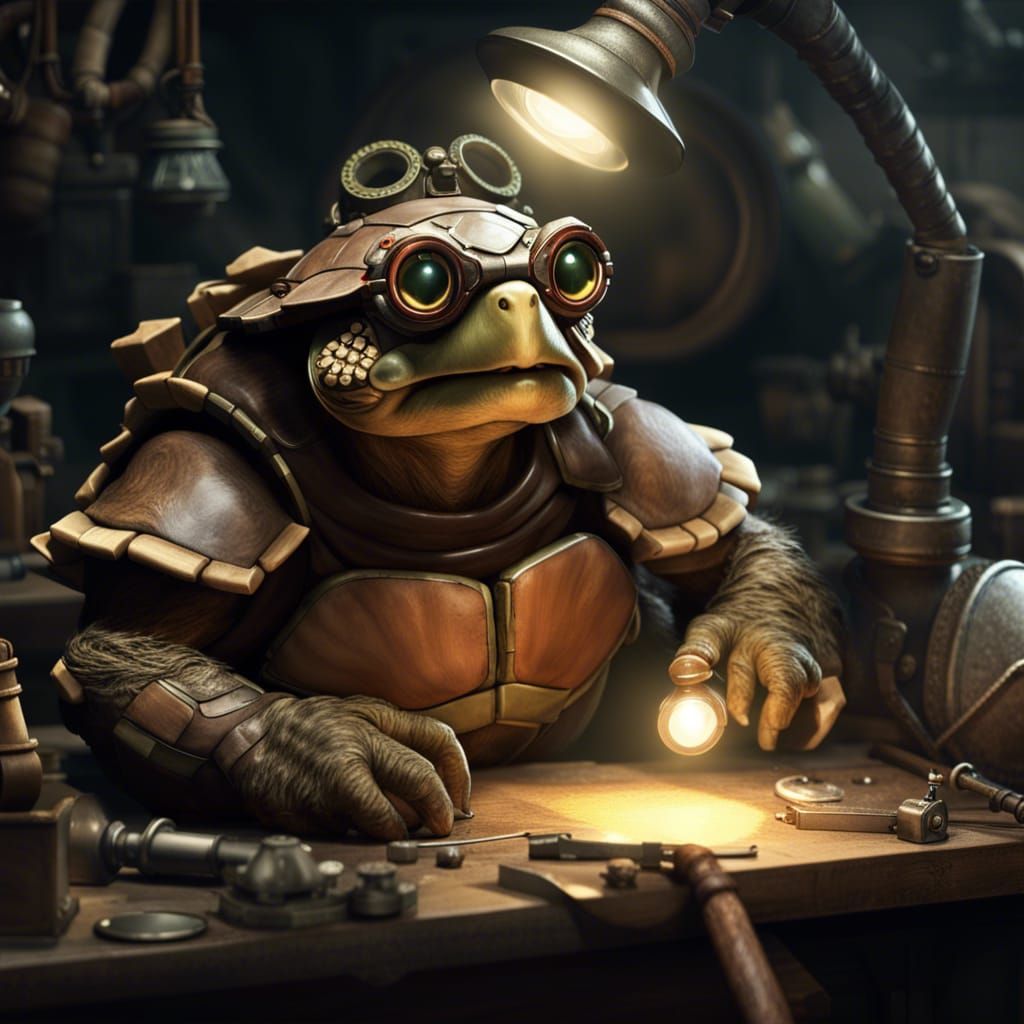 Angry Tortle Artificer in Dark Fantasy Workshop