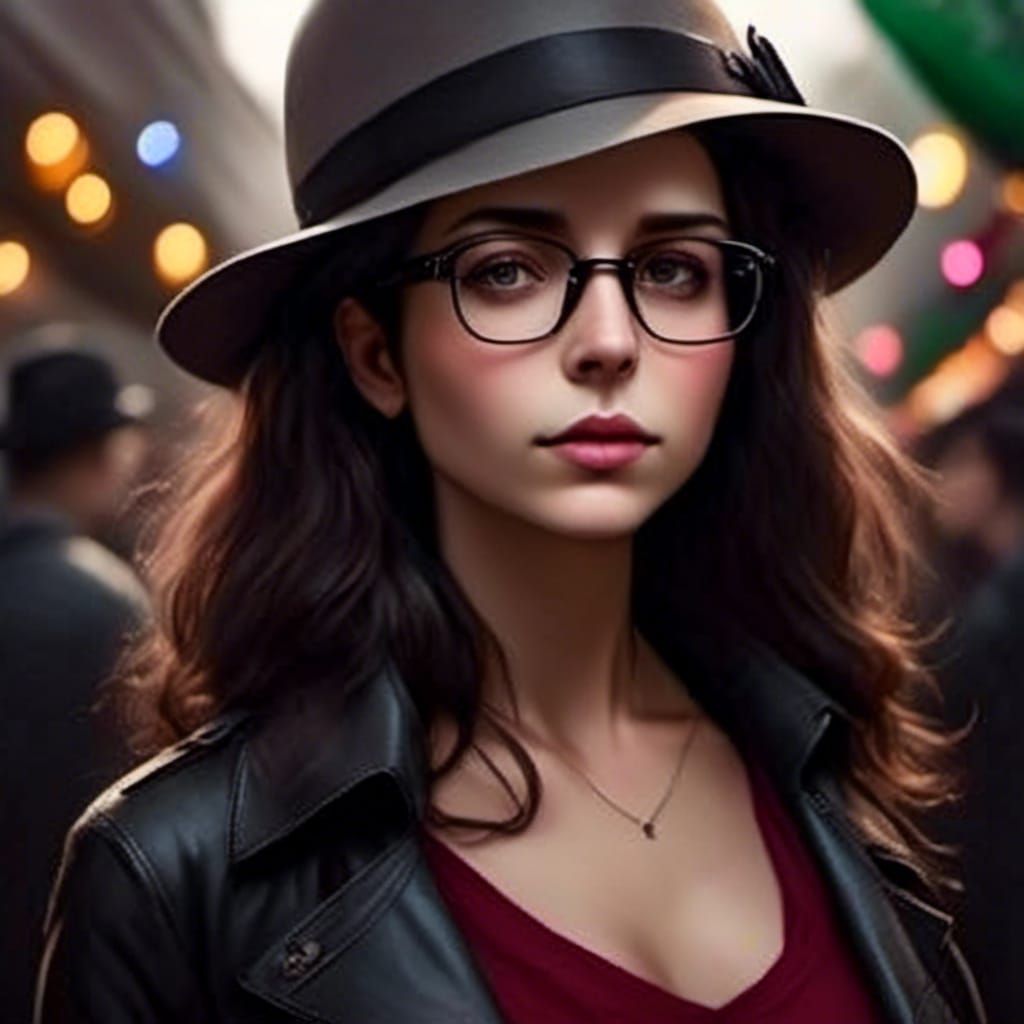 Mardi Gras Portrait in the Style of Street Photography