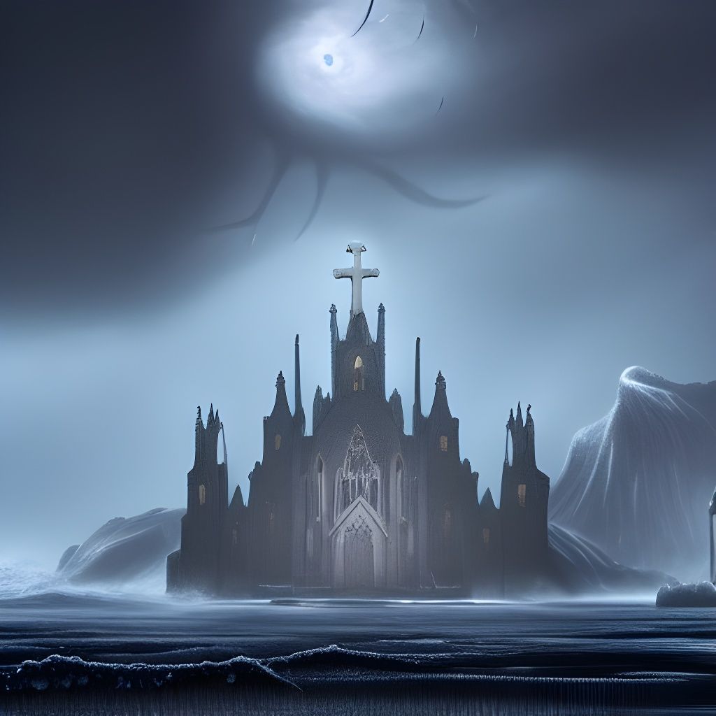 Aquatic Monsters Invade Frozen Island Church