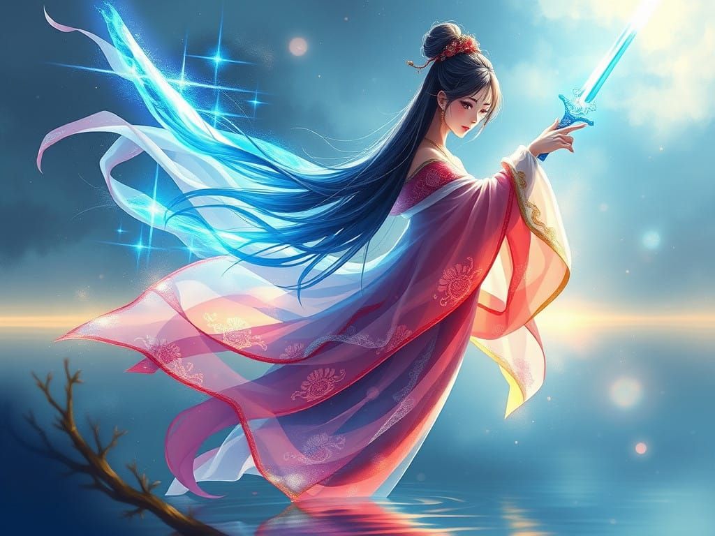 Ethereal Chinese Maiden Conquers Mystical Realms