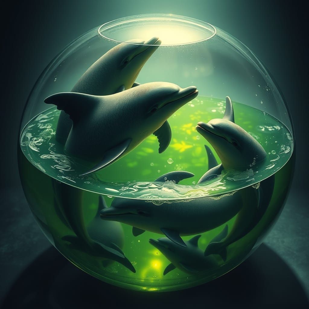 Epic Cinematic Dolphins in a Sea of Emeralds