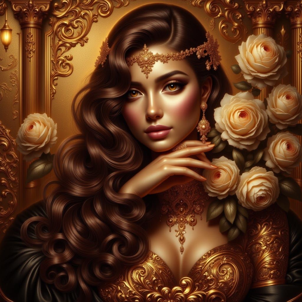 Bold Mafia Princess in New York Restaurant