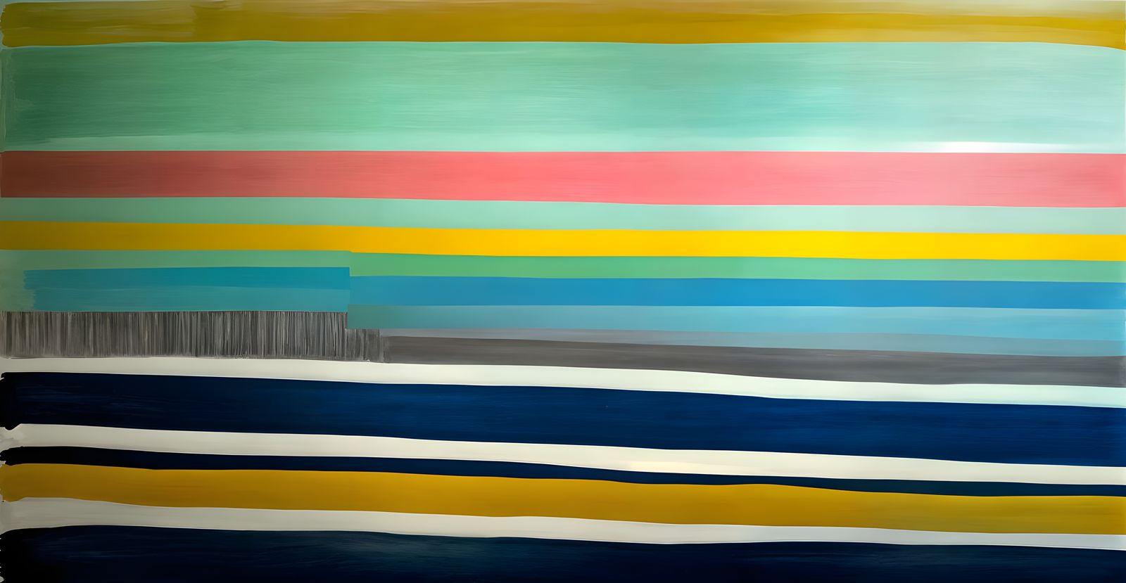 Colorfield Painting with Wild Brushstrokes