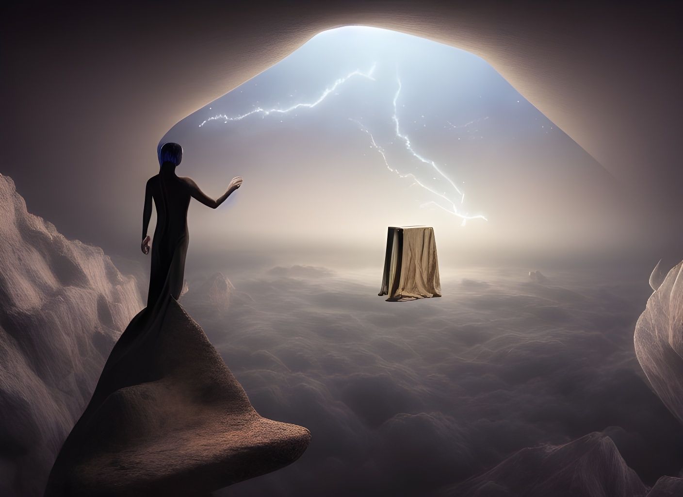 Surreal Sci-Fi Fantasy Horror Digital Illustration