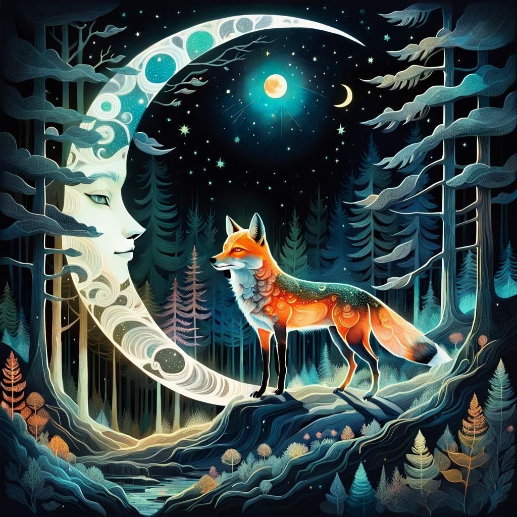 Moonlit Vixen
