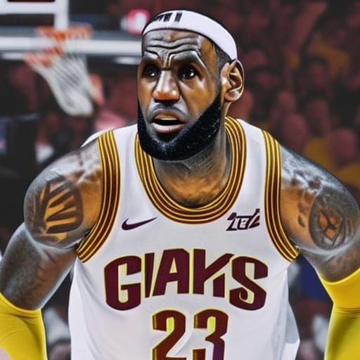 LeBron James Digital Art Portrait