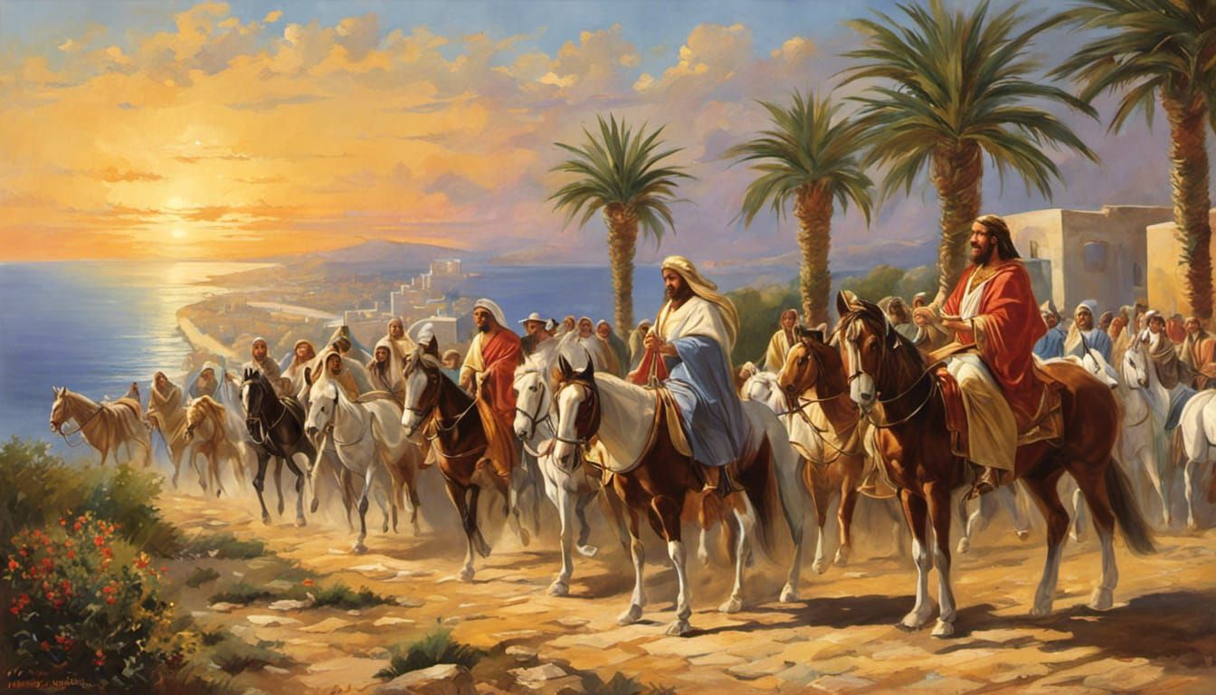 Jesus's Palm Sunday Ride into Jerusalem