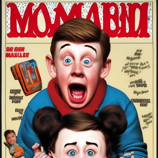 Home Alone Kevin in Mad Magazine Style