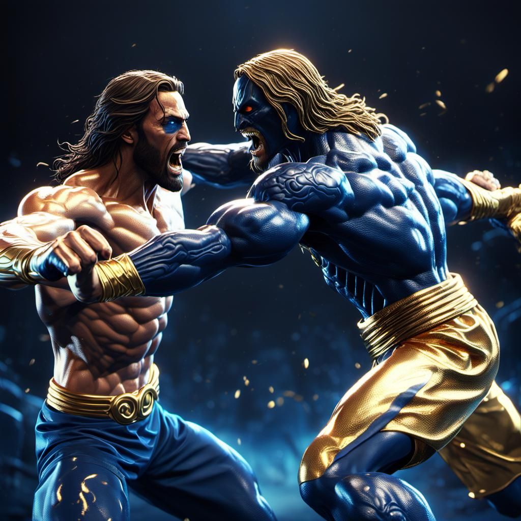 Jesus Christ Kicks Venom: Cinematic 3D Render